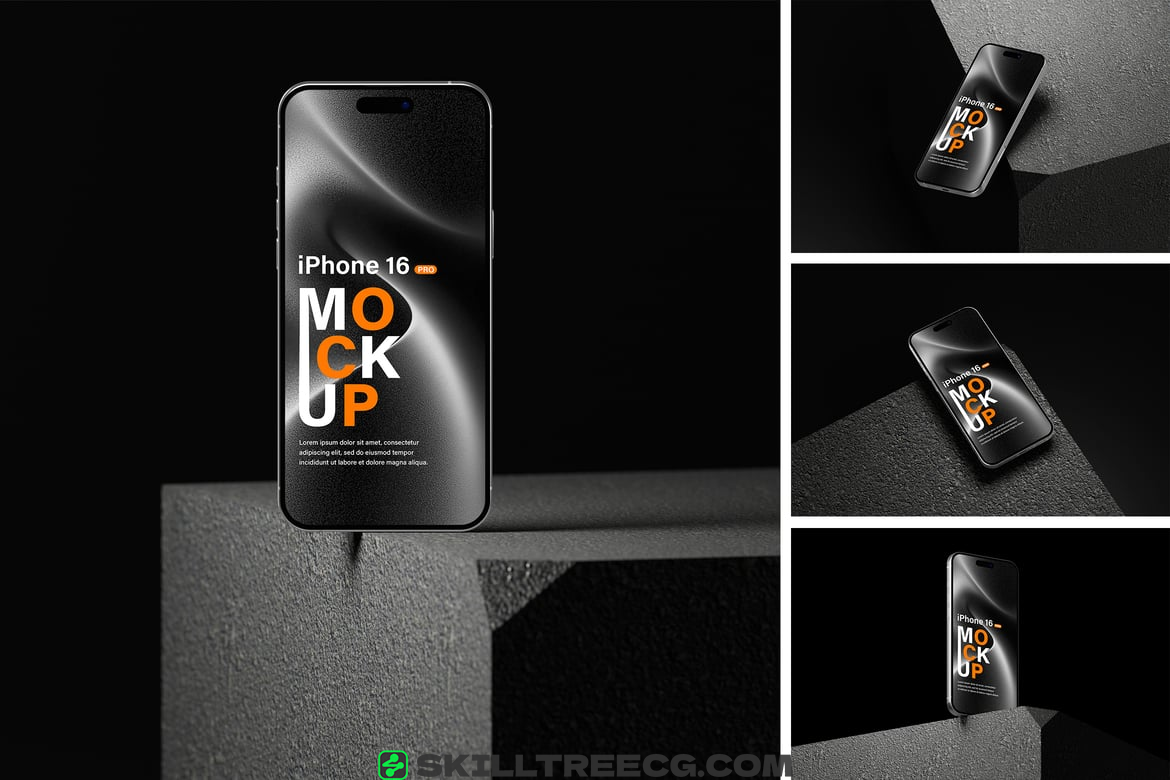 iPhone 16 Pro Mockup（555285）-技能树
